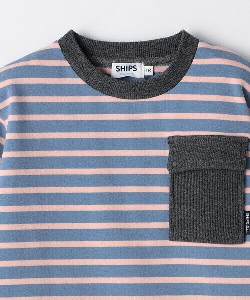 SHIPS / シップス Tシャツ | SHIPS Colors: 80〜130cm / ミニ裏毛 ボーダー ポケット トップス | 詳細9