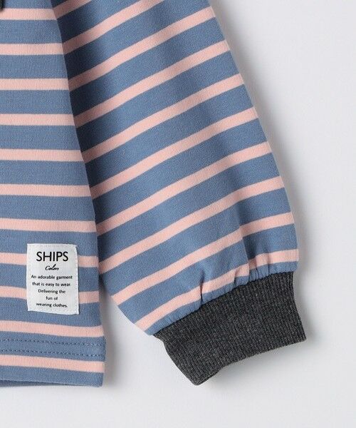 SHIPS / シップス Tシャツ | SHIPS Colors: 80〜130cm / ミニ裏毛 ボーダー ポケット トップス | 詳細10