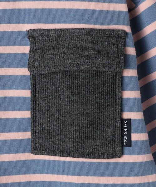 SHIPS / シップス Tシャツ | SHIPS Colors: 80〜130cm / ミニ裏毛 ボーダー ポケット トップス | 詳細11