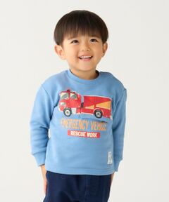 SHIPS / シップス スウェット | SHIPS Colors: 80〜130cm / エマージェンシー ビハイクル(消防車) スウェット