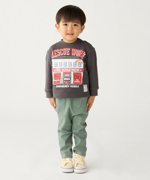 SHIPS / シップス スウェット | SHIPS Colors: 80〜130cm / エマージェンシー ビハイクル(消防車) スウェット | 詳細10