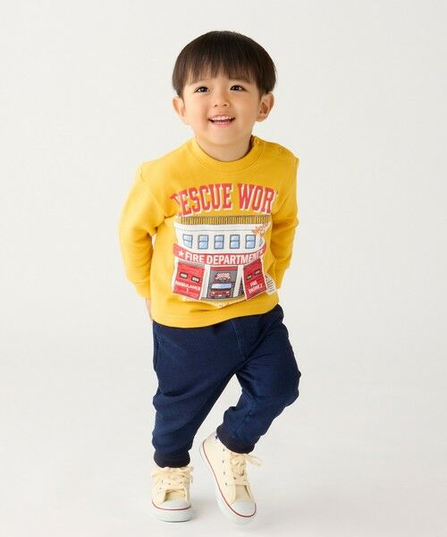 SHIPS / シップス スウェット | SHIPS Colors: 80〜130cm / エマージェンシー ビハイクル(消防車) スウェット | 詳細15