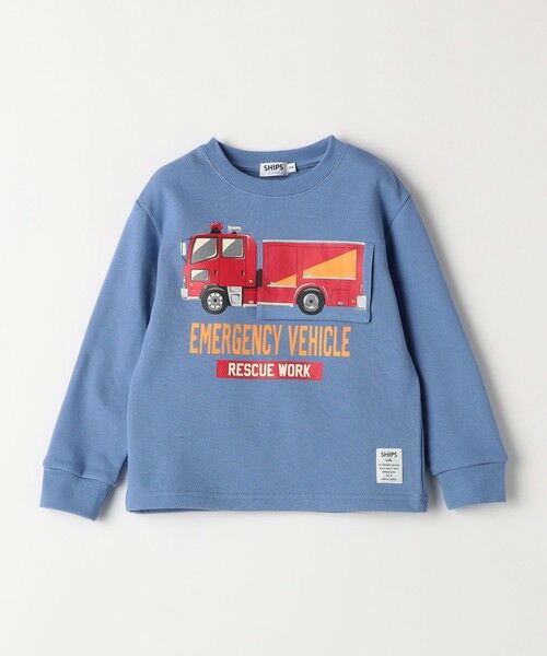 SHIPS / シップス スウェット | SHIPS Colors: 80〜130cm / エマージェンシー ビハイクル(消防車) スウェット | 詳細16