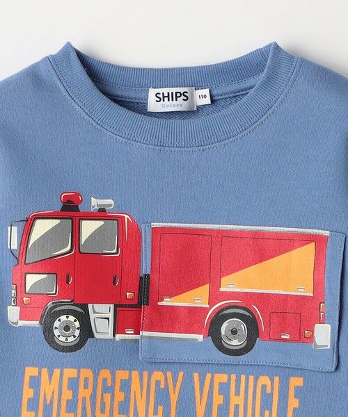 SHIPS / シップス スウェット | SHIPS Colors: 80〜130cm / エマージェンシー ビハイクル(消防車) スウェット | 詳細18