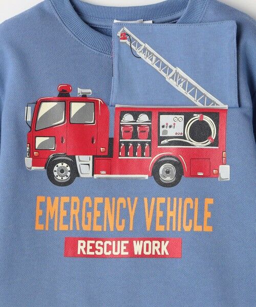 SHIPS / シップス スウェット | SHIPS Colors: 80〜130cm / エマージェンシー ビハイクル(消防車) スウェット | 詳細20