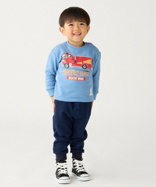 SHIPS / シップス スウェット | SHIPS Colors: 80〜130cm / エマージェンシー ビハイクル(消防車) スウェット | 詳細27