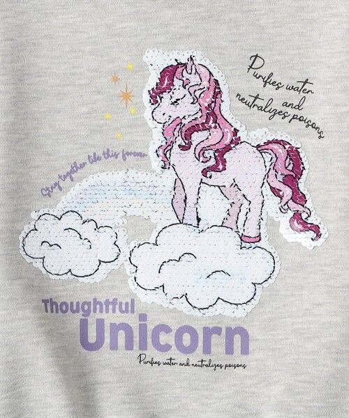 SHIPS / シップス スウェット | SHIPS Colors: 100〜130cm /〈手洗い可能〉スパンコール スウェット◇ | 詳細2