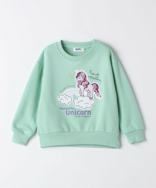 SHIPS / シップス スウェット | SHIPS Colors: 100〜130cm /〈手洗い可能〉スパンコール スウェット◇ | 詳細11
