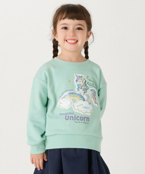 SHIPS / シップス スウェット | SHIPS Colors: 100〜130cm /〈手洗い可能〉スパンコール スウェット◇ | 詳細21