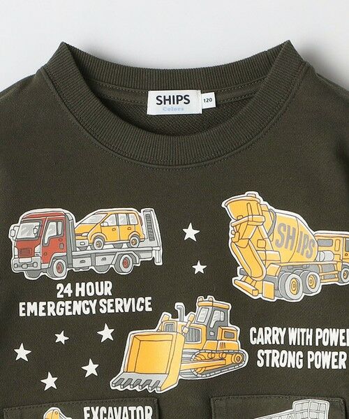 SHIPS / シップス スウェット | SHIPS Colors: 90cm〜140cm / 建設車両 (ショベルカー) スウェット◇ | 詳細3