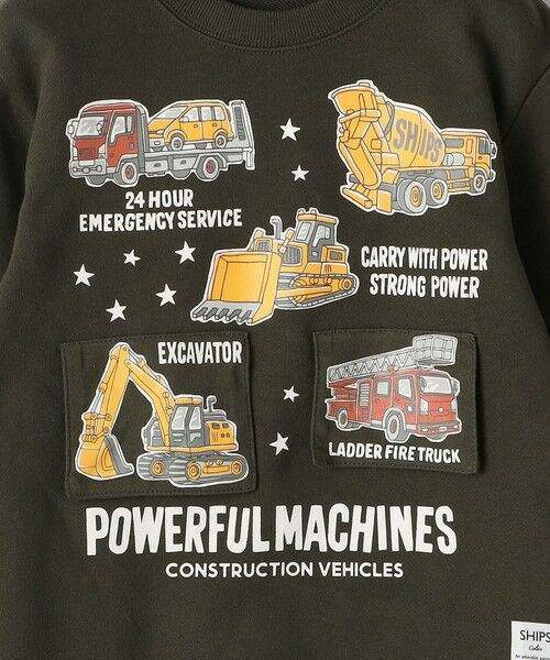 SHIPS / シップス スウェット | SHIPS Colors: 90cm〜140cm / 建設車両 (ショベルカー) スウェット◇ | 詳細4