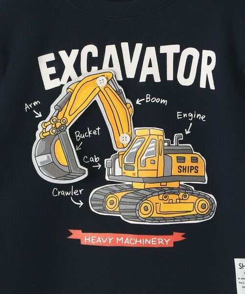 SHIPS / シップス スウェット | SHIPS Colors: 90cm〜140cm / 建設車両 (ショベルカー) スウェット◇ | 詳細12
