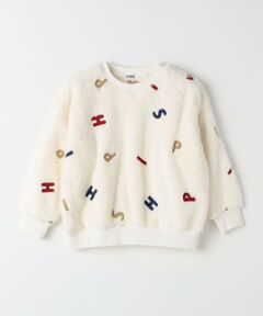 SHIPS Colors: 90~140cm /〈洗濯機可能〉 ロゴ刺繍 ボア スウェット◇