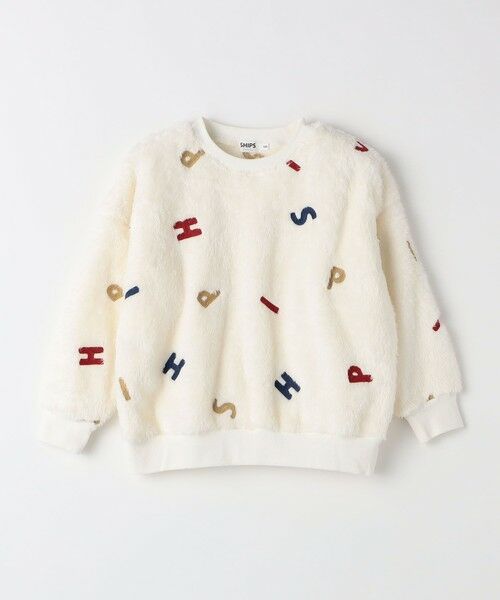 SHIPS / シップス Tシャツ | SHIPS Colors: 90~140cm /〈洗濯機可能〉 ロゴ刺繍 ボア スウェット◇ | 詳細1