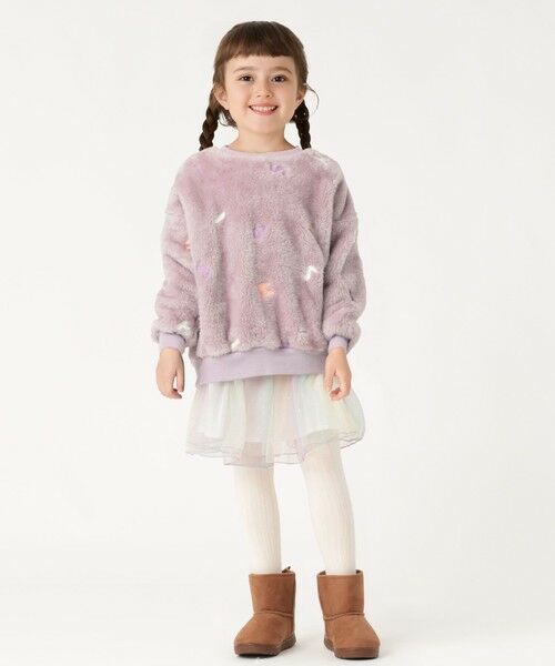 SHIPS / シップス Tシャツ | SHIPS Colors: 90~140cm /〈洗濯機可能〉 ロゴ刺繍 ボア スウェット◇ | 詳細8