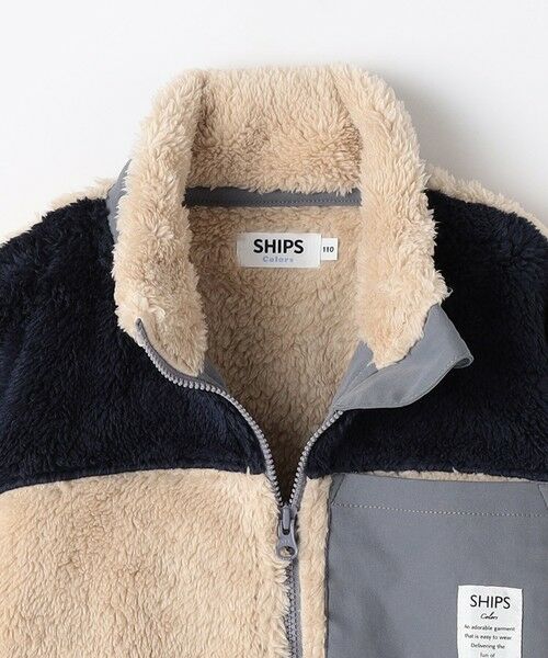 SHIPS / シップス ブルゾン | 《一部追加予約》SHIPS Colors:90〜140cm /〈洗濯機可能〉ボアジップ ジャケット◆ | 詳細3