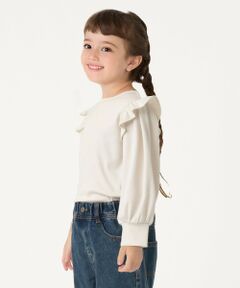 SHIPS / シップス カットソー | SHIPS Colors:90〜140cm / パフショルダー ロングスリーブ トップス◇