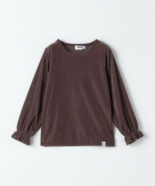 SHIPS / シップス カットソー | SHIPS Colors:90〜140cm /〈洗濯機可能〉シアー ベロア トップス◇ | 詳細1