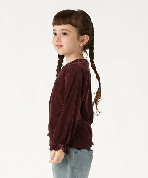 SHIPS / シップス カットソー | SHIPS Colors:90〜140cm /〈洗濯機可能〉シアー ベロア トップス◇ | 詳細7