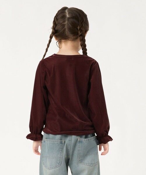 SHIPS / シップス カットソー | SHIPS Colors:90〜140cm /〈洗濯機可能〉シアー ベロア トップス◇ | 詳細8