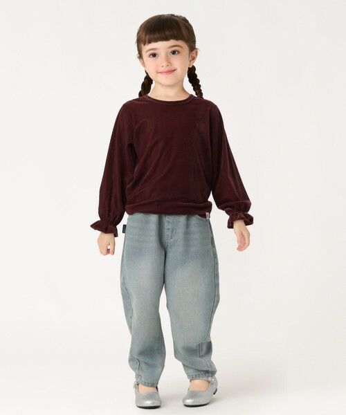 SHIPS / シップス カットソー | SHIPS Colors:90〜140cm /〈洗濯機可能〉シアー ベロア トップス◇ | 詳細9