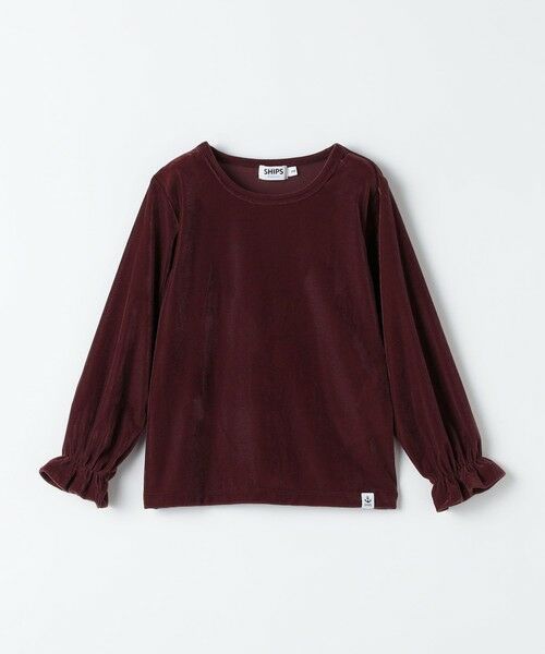 SHIPS / シップス カットソー | SHIPS Colors:90〜140cm /〈洗濯機可能〉シアー ベロア トップス◇ | 詳細4