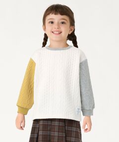 SHIPS / シップス Tシャツ | SHIPS Colors:80〜130cm /〈洗濯機可能〉キルティング ケーブル トップス