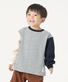 SHIPS / シップス Tシャツ | SHIPS Colors:80〜130cm /〈洗濯機可能〉キルティング ケーブル トップス