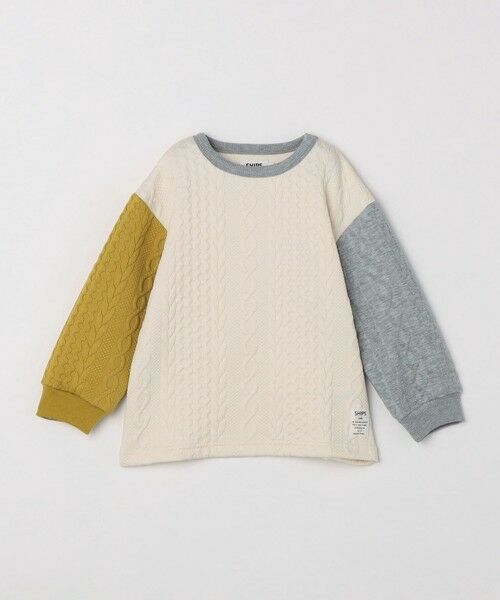 SHIPS / シップス Tシャツ | SHIPS Colors:80〜130cm /〈洗濯機可能〉キルティング ケーブル トップス | 詳細1