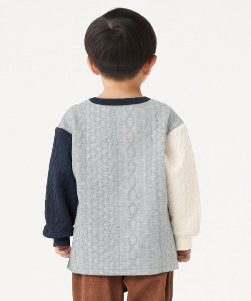 SHIPS / シップス Tシャツ | SHIPS Colors:80〜130cm /〈洗濯機可能〉キルティング ケーブル トップス | 詳細12