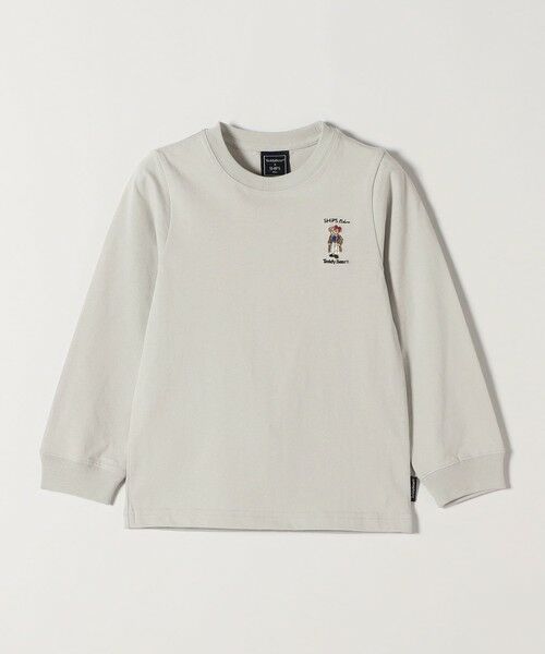 SHIPS / シップス Tシャツ | 《新色・追加予約》SHIPS Colors:80〜130cm / TeddyBear(R) ロンT◆（ライトグレー）