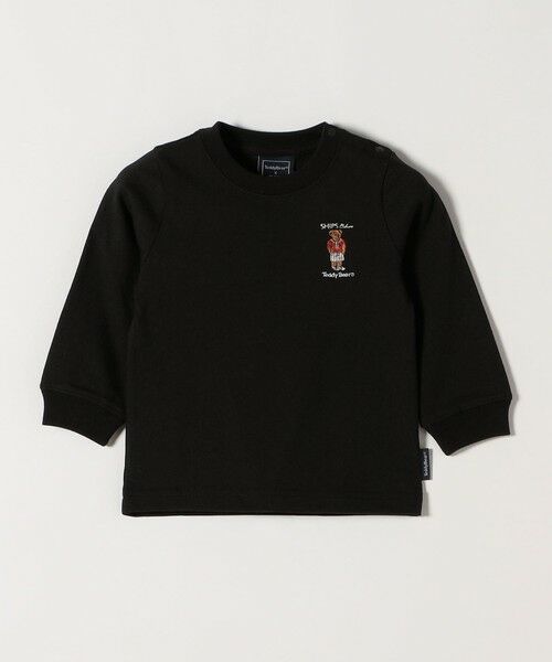 SHIPS / シップス Tシャツ | 《新色・追加予約》SHIPS Colors:80〜130cm / TeddyBear(R) ロンT◆（ブラック）
