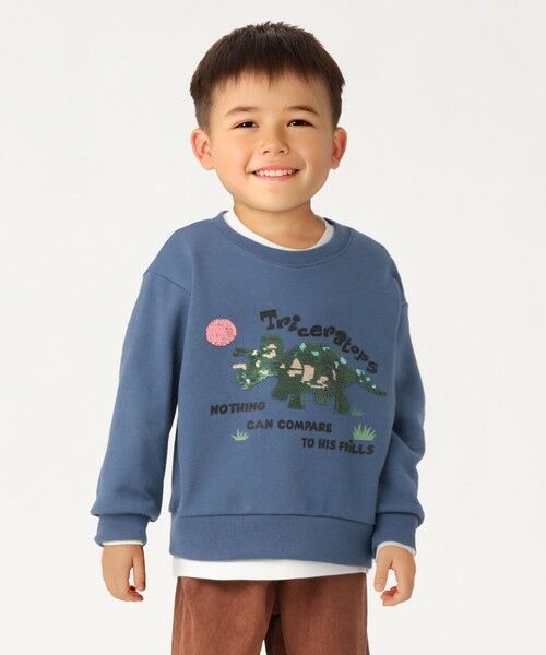 SHIPS / シップス スウェット | 《一部追加予約》SHIPS Colors:100〜130cm / スパンコール スウェット | 詳細28