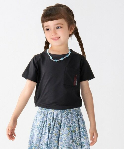 SHIPS / シップス Tシャツ | SHIPS Colors:〈紫外線防止・遮熱・速乾〉80〜130cm / ラッシュガード Tシャツ(ブラック)