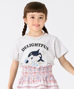 SHIPS / シップス Tシャツ | SHIPS Colors:80〜130cm / パッチワーク プリント Tシャツ◇