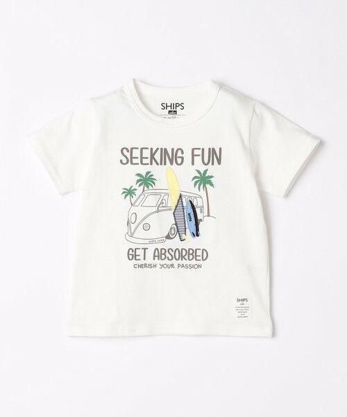 SHIPS / シップス Tシャツ | SHIPS Colors:80〜130cm / パッチワーク プリント Tシャツ◇ | 詳細1