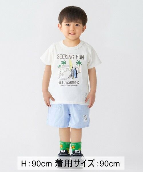 SHIPS / シップス Tシャツ | SHIPS Colors:80〜130cm / パッチワーク プリント Tシャツ◇ | 詳細3