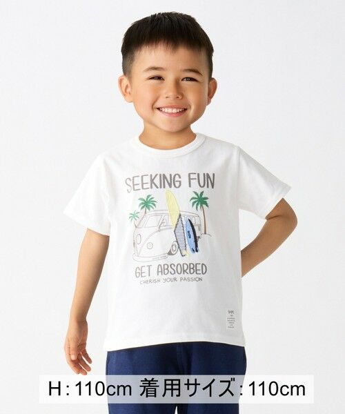 SHIPS / シップス Tシャツ | SHIPS Colors:80〜130cm / パッチワーク プリント Tシャツ◇ | 詳細5