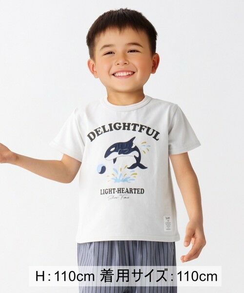 SHIPS / シップス Tシャツ | SHIPS Colors:80〜130cm / パッチワーク プリント Tシャツ◇ | 詳細15