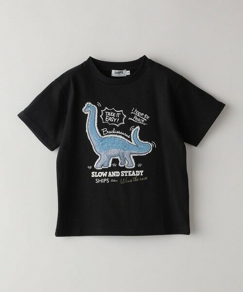 SHIPS / シップス Tシャツ | 《一部追加予約》SHIPS Colors:スパンコール ステッチ プリント TEE(100~130cm)◆ | 詳細1