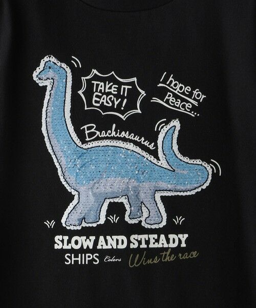 SHIPS / シップス Tシャツ | 《一部追加予約》SHIPS Colors:スパンコール ステッチ プリント TEE(100~130cm)◆ | 詳細2