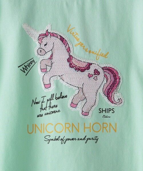 SHIPS / シップス Tシャツ | 《一部追加予約》SHIPS Colors:スパンコール ステッチ プリント TEE(100~130cm)◆ | 詳細8