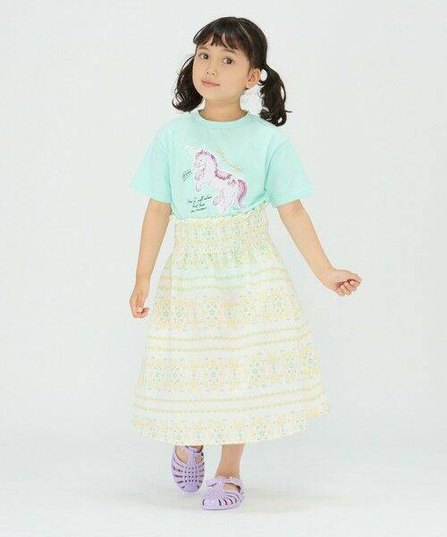 SHIPS / シップス Tシャツ | 《一部追加予約》SHIPS Colors:スパンコール ステッチ プリント TEE(100~130cm)◆ | 詳細10