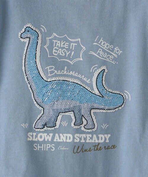 SHIPS / シップス Tシャツ | 《一部追加予約》SHIPS Colors:スパンコール ステッチ プリント TEE(100~130cm)◆ | 詳細15