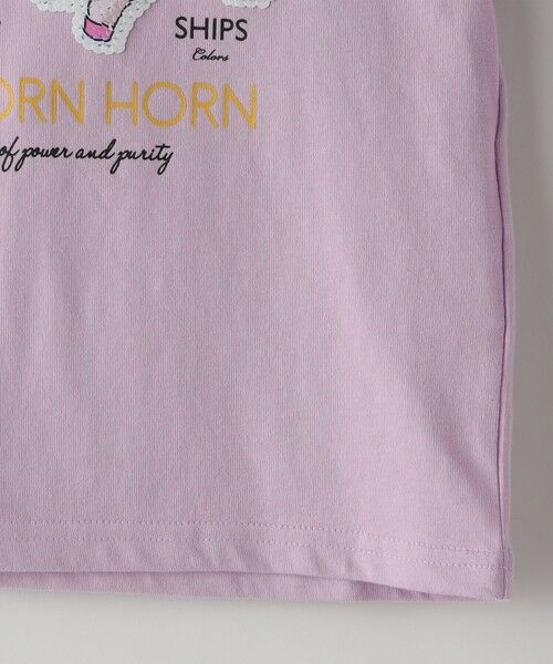 SHIPS / シップス Tシャツ | 《一部追加予約》SHIPS Colors:スパンコール ステッチ プリント TEE(100~130cm)◆ | 詳細28