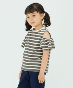 SHIPS / シップス Tシャツ | SHIPS Colors:〈洗濯機可能〉肩あき ボーダー TEE(100~140cm)