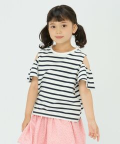 SHIPS / シップス Tシャツ | SHIPS Colors:〈洗濯機可能〉肩あき ボーダー TEE(100~140cm)