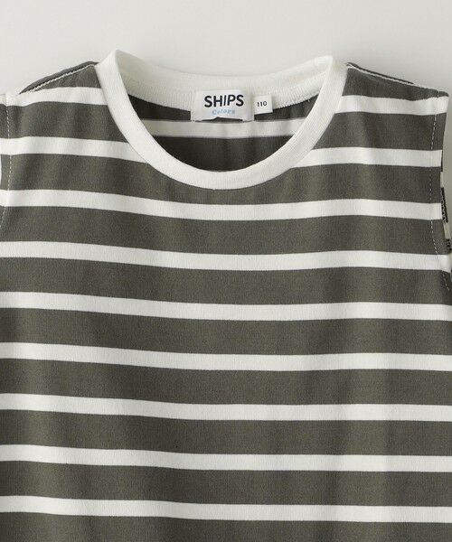 SHIPS / シップス Tシャツ | SHIPS Colors:〈洗濯機可能〉肩あき ボーダー TEE(100~140cm) | 詳細3