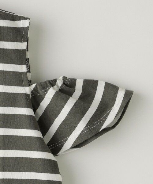 SHIPS / シップス Tシャツ | SHIPS Colors:〈洗濯機可能〉肩あき ボーダー TEE(100~140cm) | 詳細4