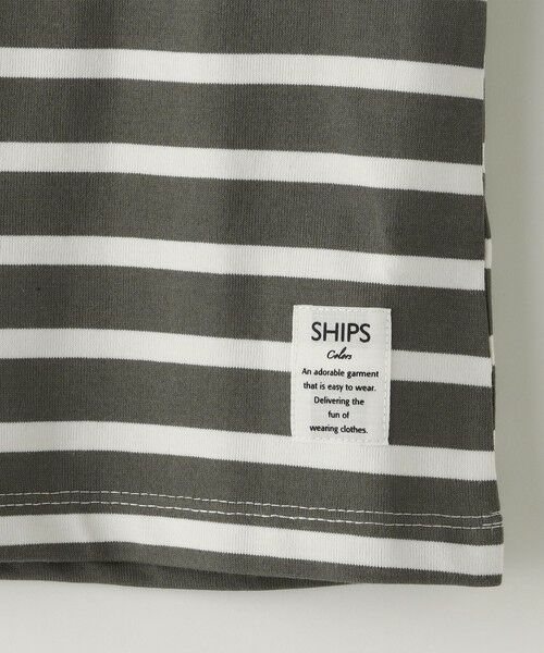 SHIPS / シップス Tシャツ | SHIPS Colors:〈洗濯機可能〉肩あき ボーダー TEE(100~140cm) | 詳細5